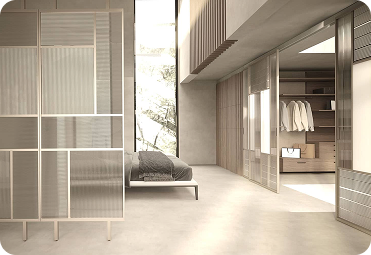 Premium Italian interior doors and partition walls in a modern architectural space